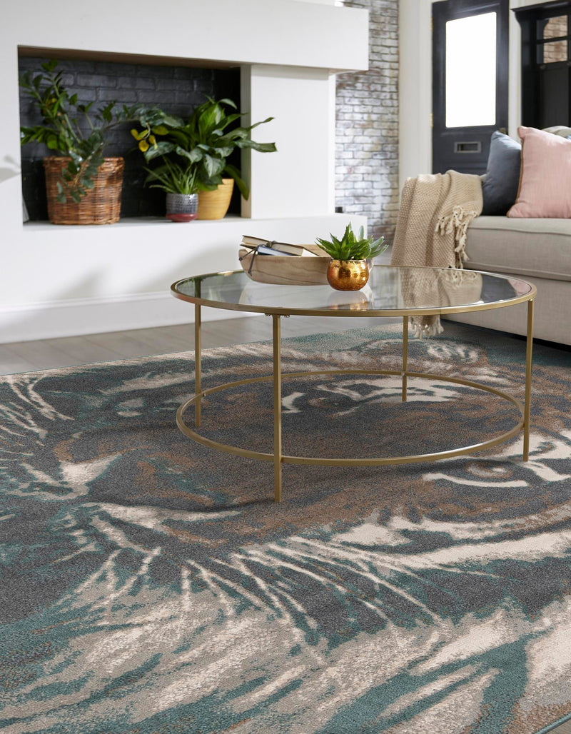 Savannah Sojourn Collection Area Rug - Okavango Square Multi lifestyle 26