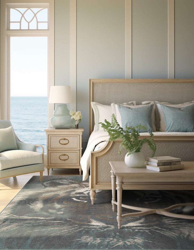 Savannah Sojourn Collection Area Rug - Okavango Square Multi lifestyle 31