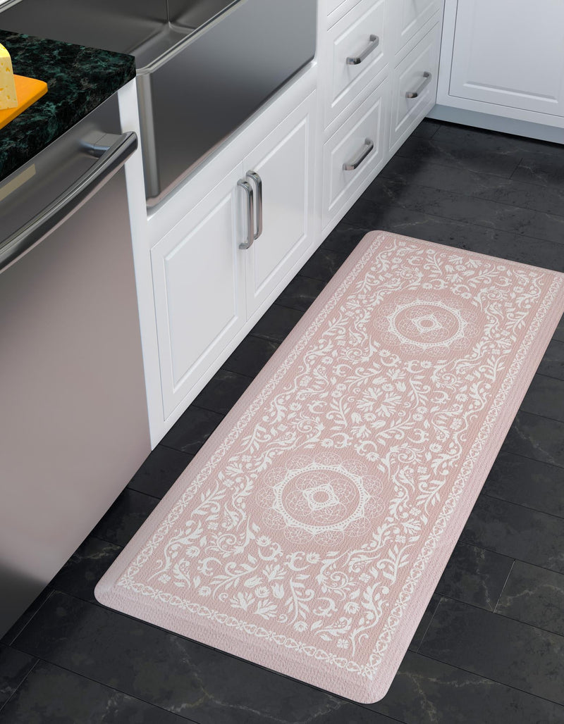 Cozy Haven Mat Collection Area Rug - Bower Rectangle Beige lifestyle 2