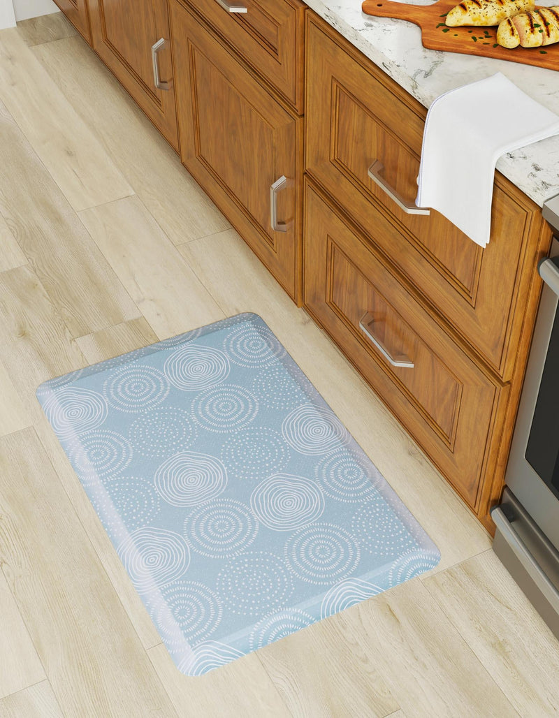 Cozy Haven Mat Collection Area Rug - Lodge Rectangle Blue lifestyle 2
