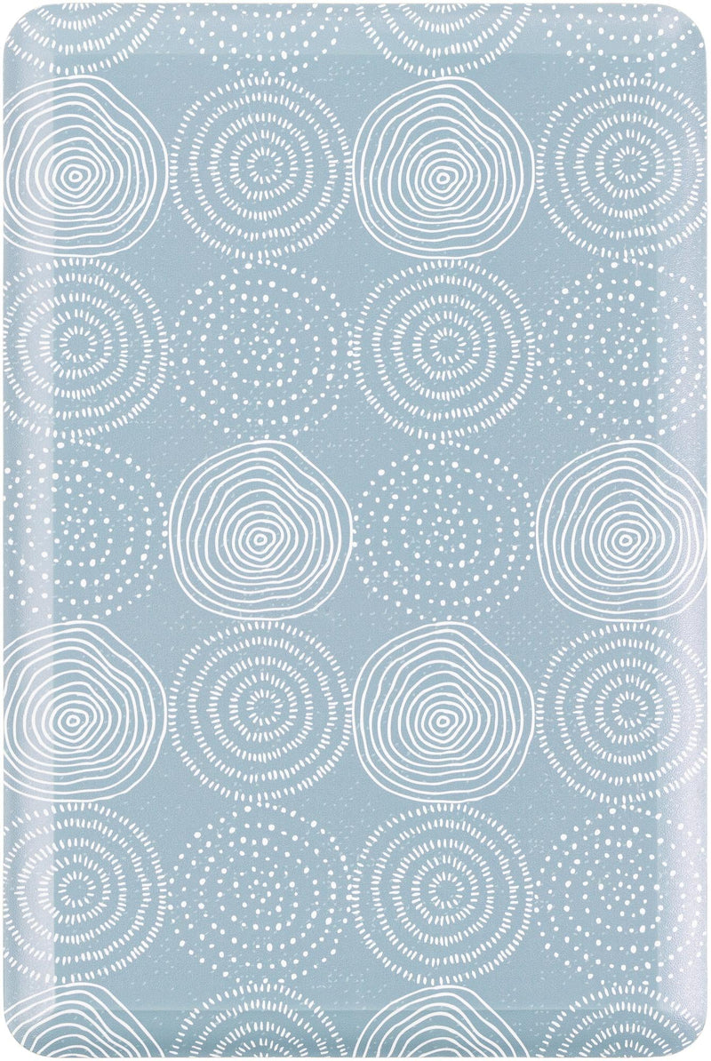 Cozy Haven Mat Collection Area Rug - Lodge Rectangle Blue Main