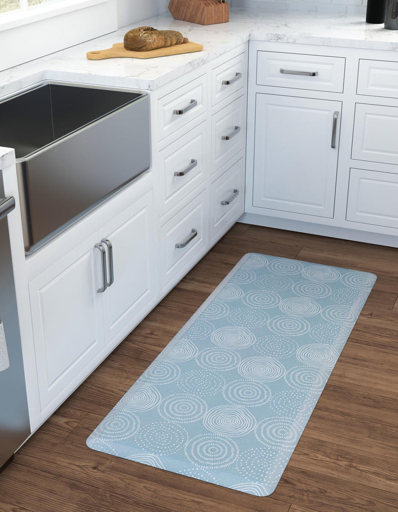 Cozy Haven Mat Collection Area Rug - Lodge Rectangle Blue lifestyle 3