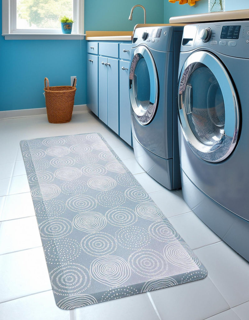Cozy Haven Mat Collection Area Rug - Lodge Rectangle Blue lifestyle 5