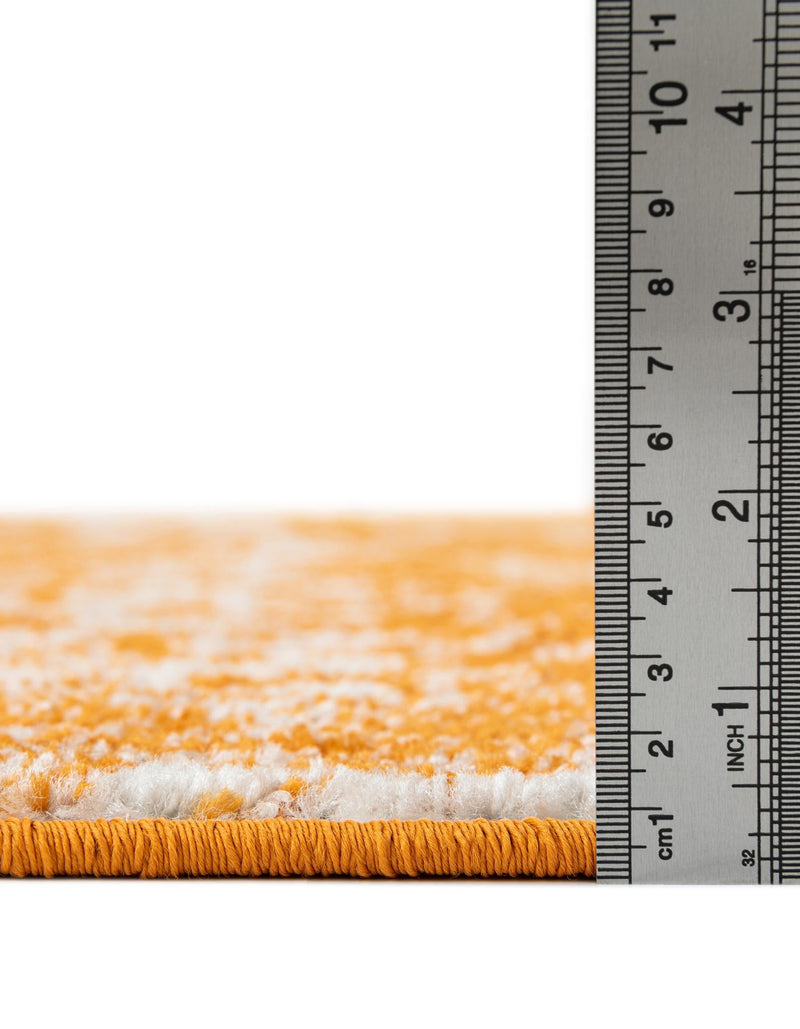 Dover Terrace Collection Area Rug - Lagoon (Orange) Oval Orange lifestyle 11