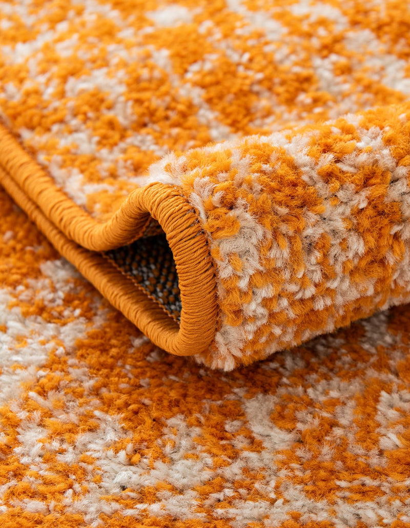 Dover Terrace Collection Area Rug - Lagoon (Orange) Oval Orange lifestyle 12