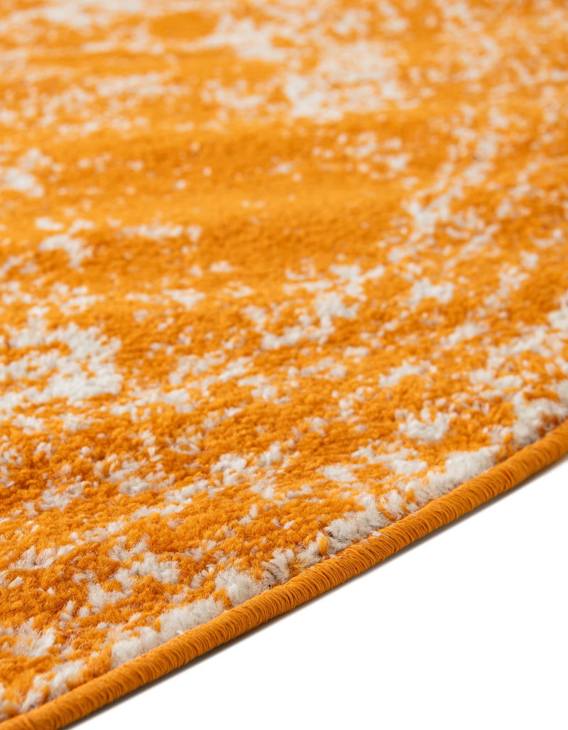 Dover Terrace Collection Area Rug - Lagoon (Orange) Oval Orange lifestyle 13