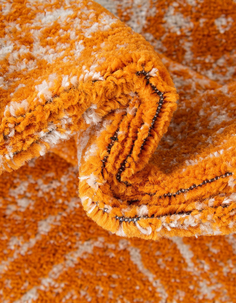 Dover Terrace Collection Area Rug - Lagoon (Orange) Oval Orange lifestyle 14