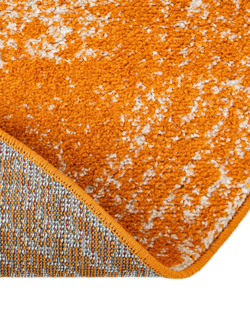 Dover Terrace Collection Area Rug - Lagoon (Orange) Oval Orange lifestyle 15