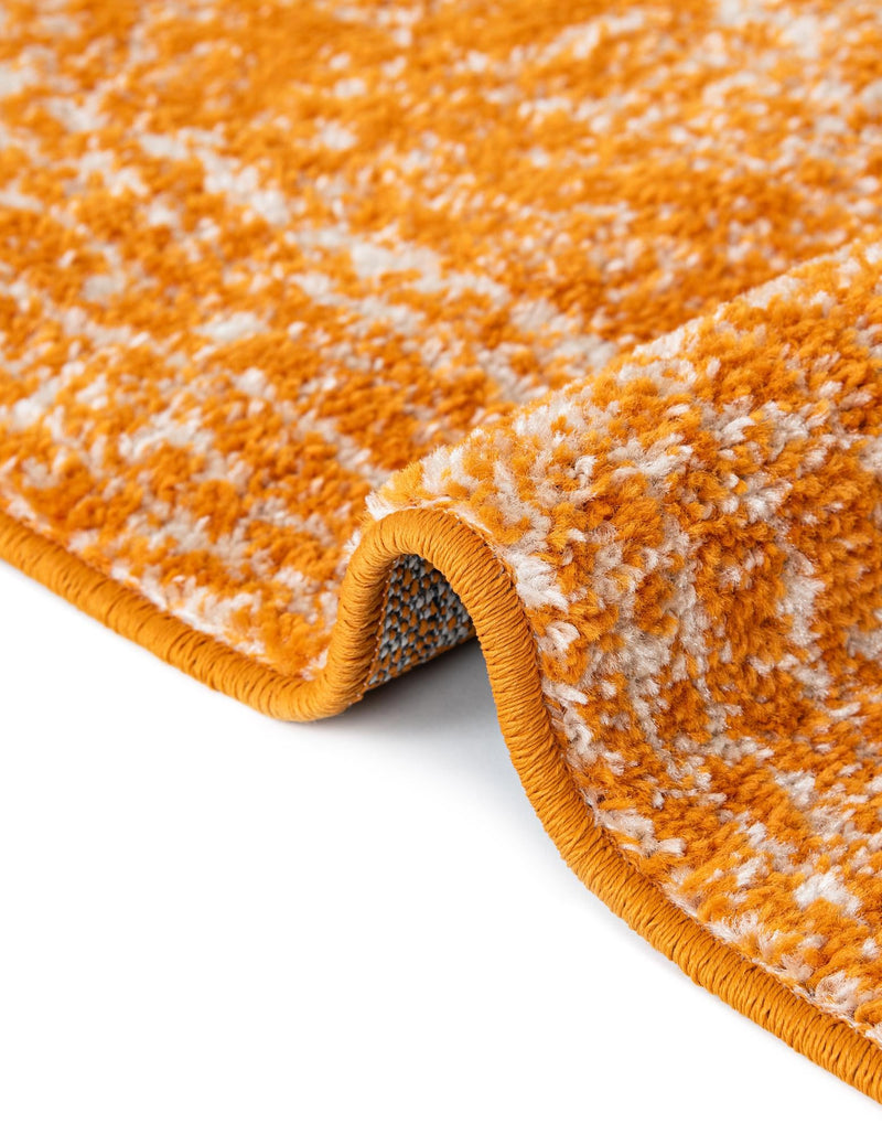 Dover Terrace Collection Area Rug - Lagoon (Orange) Oval Orange lifestyle 16