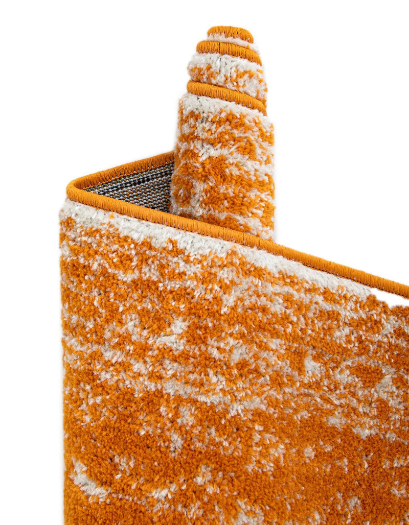 Dover Terrace Collection Area Rug - Lagoon (Orange) Oval Orange lifestyle 17