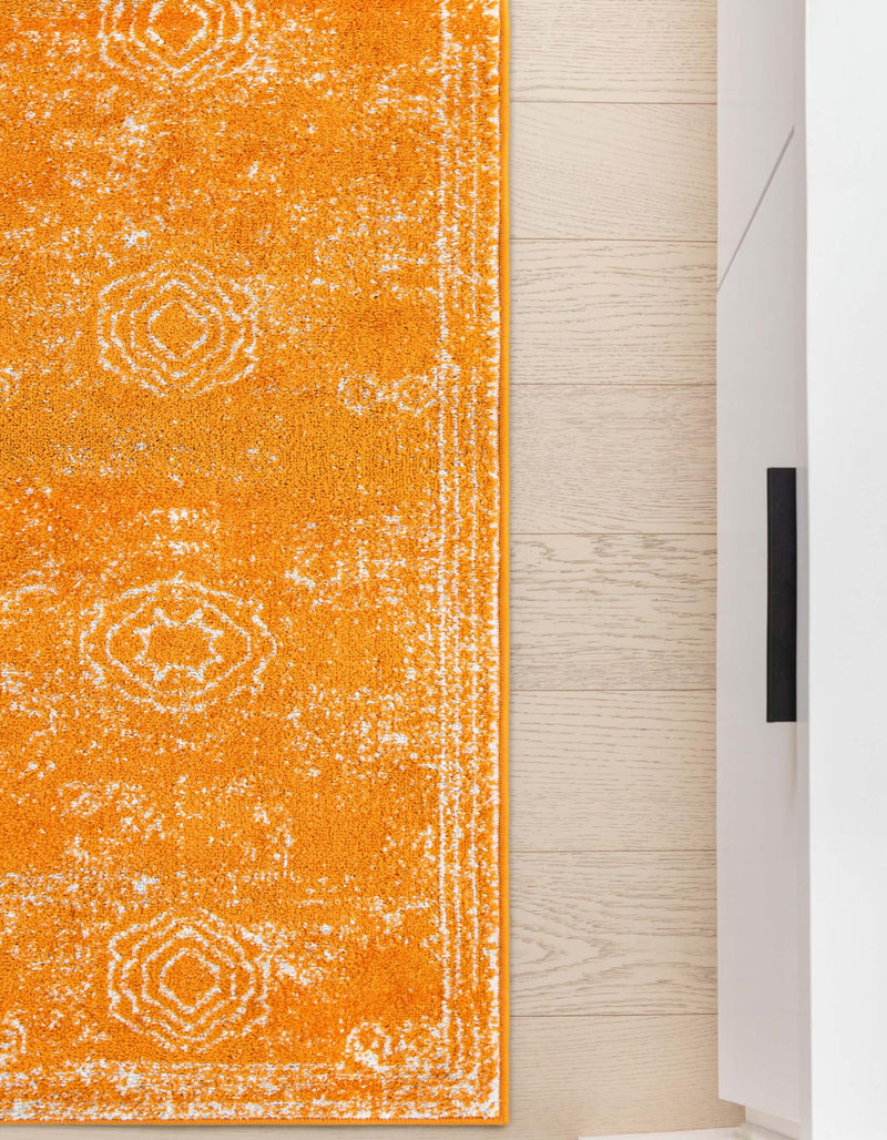 Dover Terrace Collection Area Rug - Lagoon (Orange) Runner Orange lifestyle 10