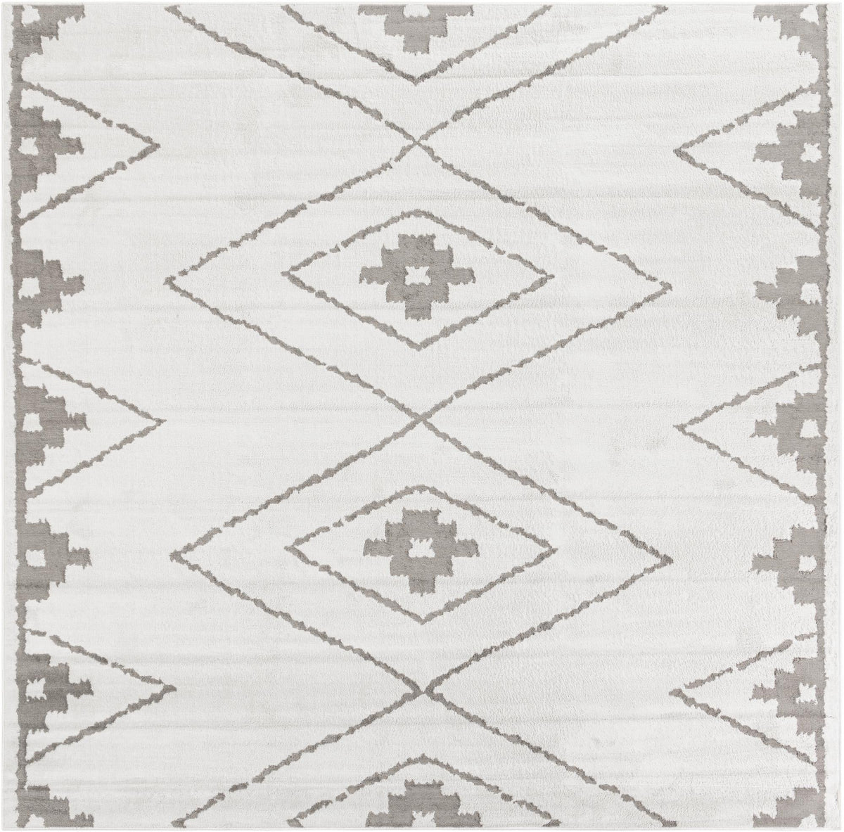 Copenhagen Edge Collection Area Rug - Frederiksberg Square Ivory lifestyle 58