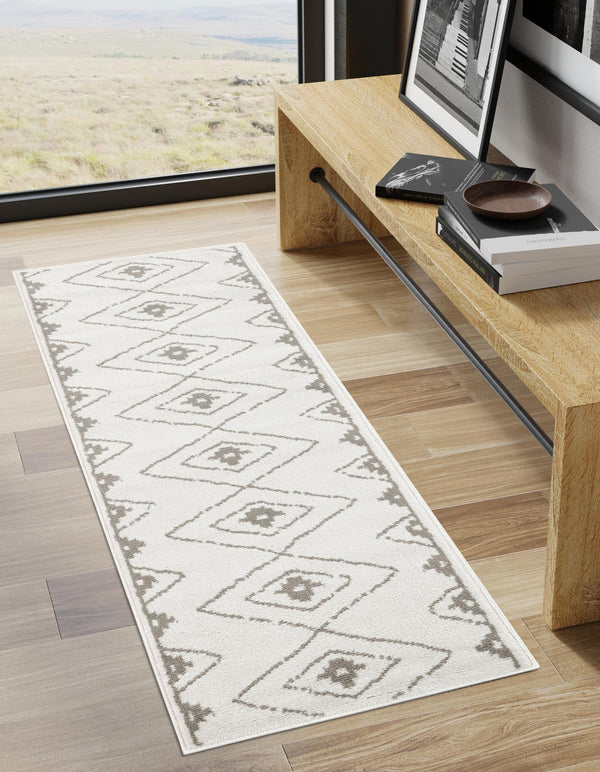 Copenhagen Edge Collection Area Rug - Frederiksberg Runner Ivory lifestyle 178