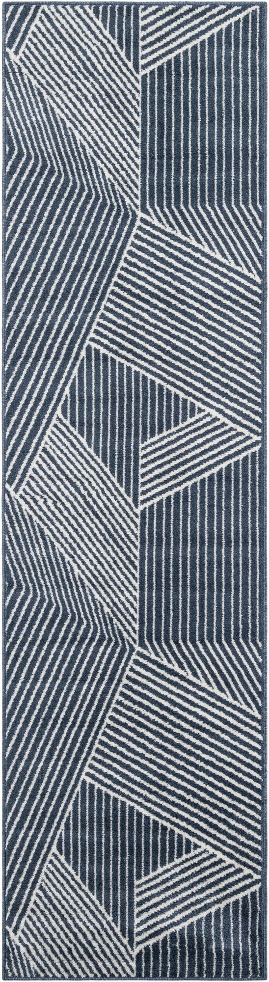 Copenhagen Edge Collection Area Rug - Osterbro Runner Blue lifestyle 44