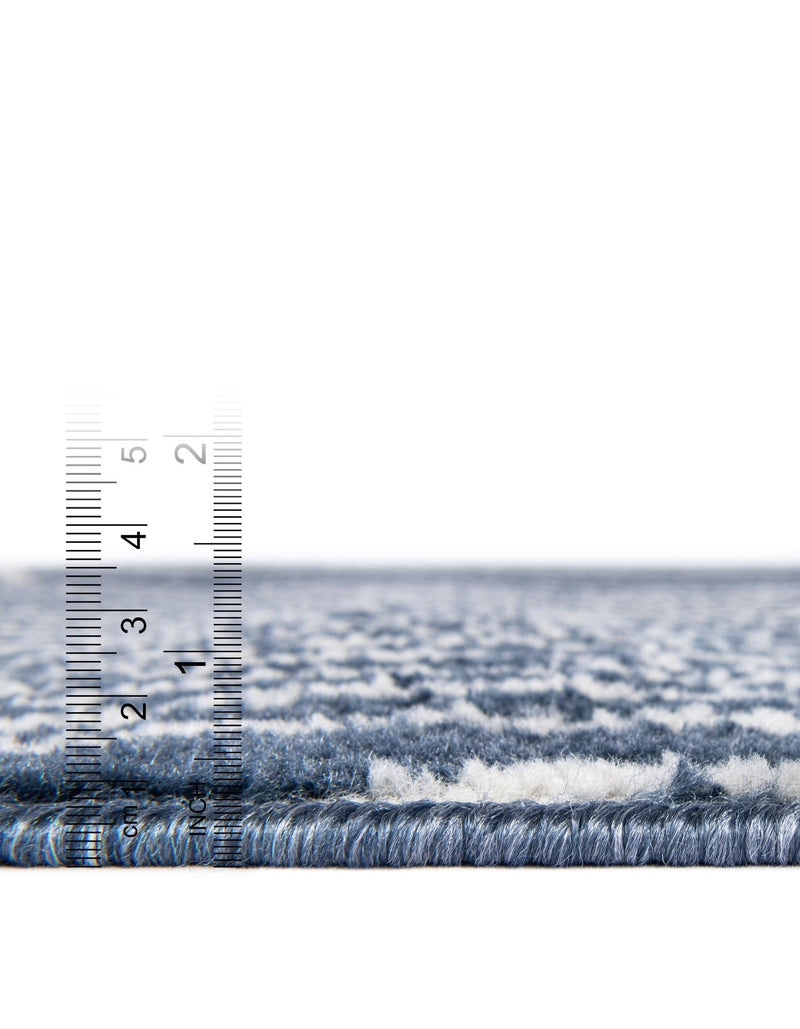 Copenhagen Edge Collection Area Rug - Osterbro Rectangle Blue lifestyle 23