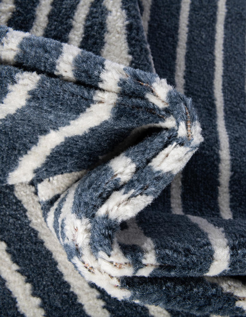 Copenhagen Edge Collection Area Rug - Osterbro Rectangle Blue lifestyle 29