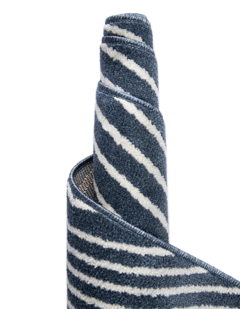 Copenhagen Edge Collection Area Rug - Osterbro Rectangle Blue lifestyle 35