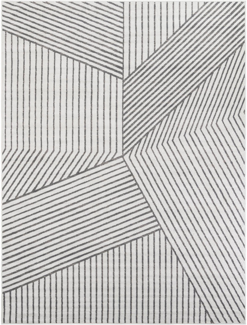 Copenhagen Edge Collection Area Rug - Osterbro Rectangle Ivory lifestyle 2