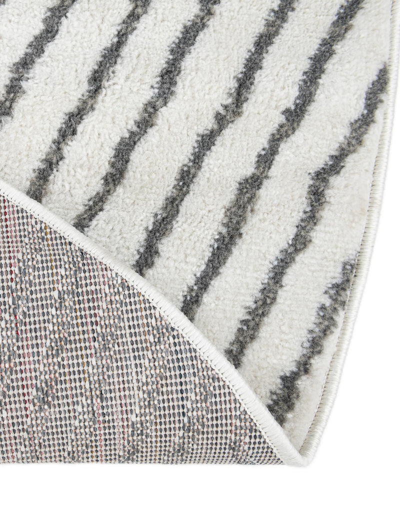 Copenhagen Edge Collection Area Rug - Osterbro Round Ivory lifestyle 133