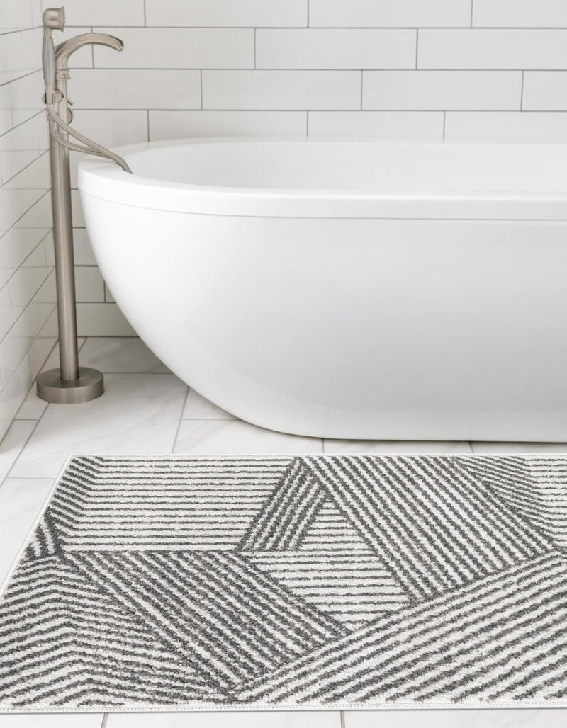 Copenhagen Edge Collection Area Rug - Osterbro Runner Ivory lifestyle 89