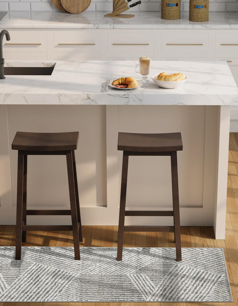 Copenhagen Edge Collection Area Rug - Osterbro Runner Gray lifestyle 92