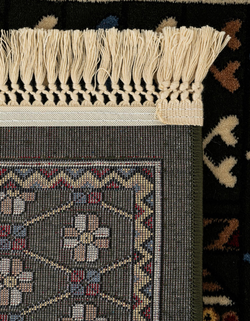 Samarkand Elegance Collection Area Rug - Ishratkhana Rectangle Dark Green lifestyle 64