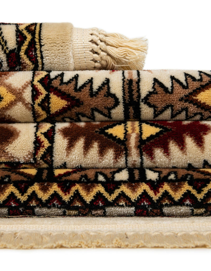 Samarkand Elegance Collection Area Rug - Ishratkhana Rectangle Beige lifestyle 83