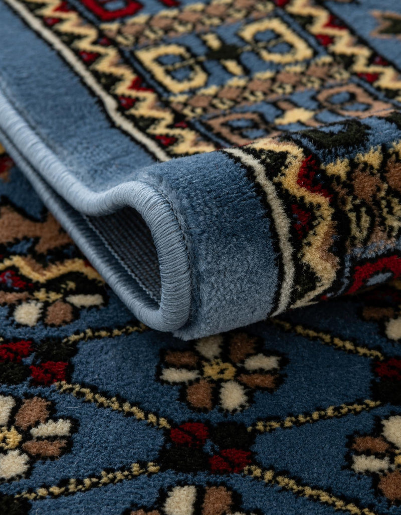 Samarkand Elegance Collection Area Rug - Ishratkhana Rectangle Blue lifestyle 49