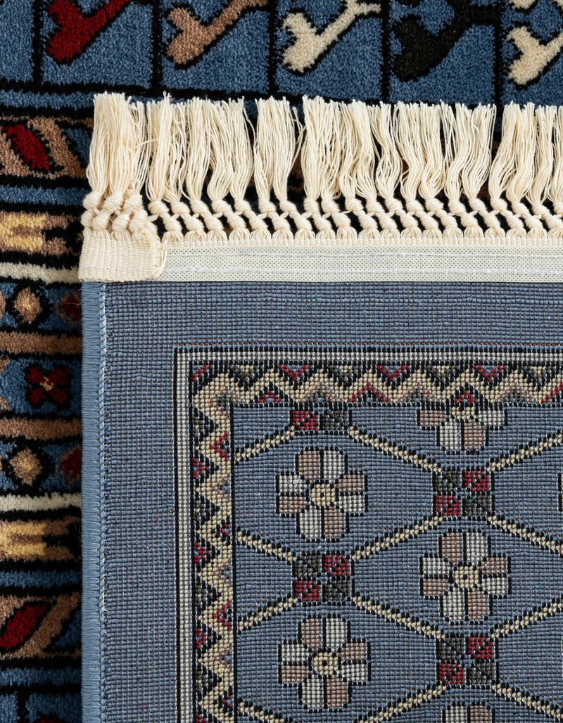 Samarkand Elegance Collection Area Rug - Ishratkhana Rectangle Blue lifestyle 61