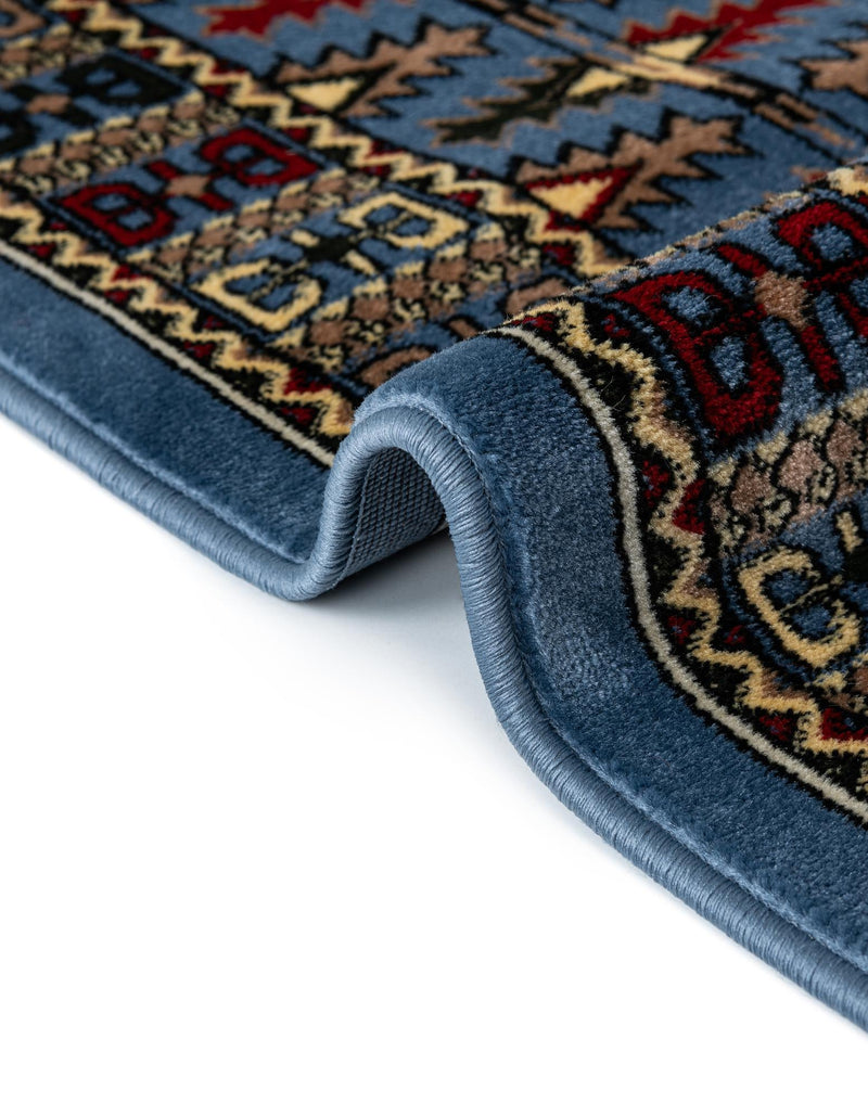 Samarkand Elegance Collection Area Rug - Ishratkhana Rectangle Blue lifestyle 65