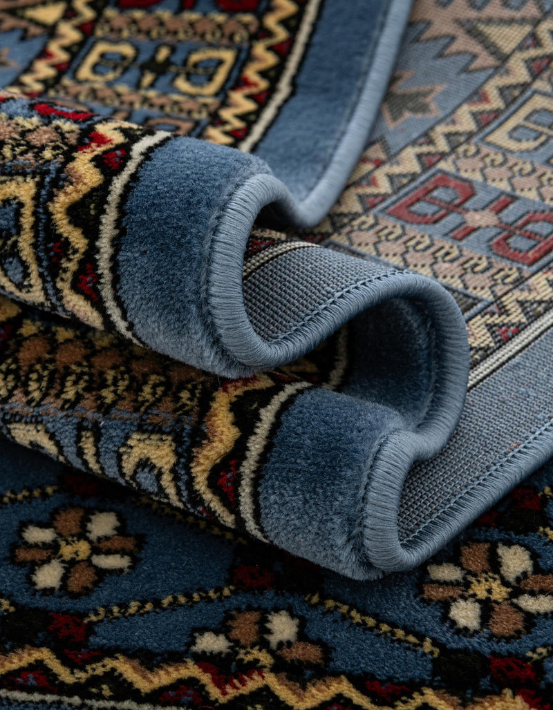 Samarkand Elegance Collection Area Rug - Ishratkhana Rectangle Blue lifestyle 77