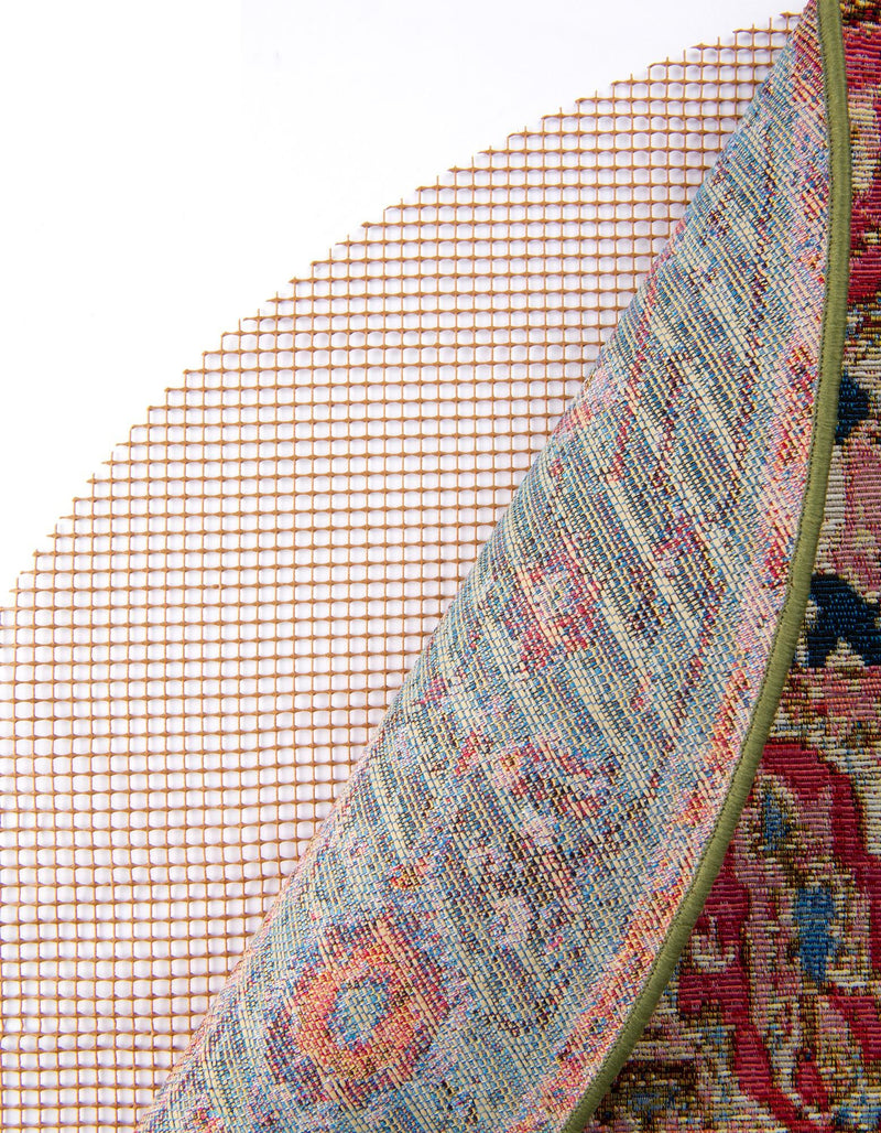Patio Paver Rug Pad Collection Area Rug - Terracotta Round lifestyle 29