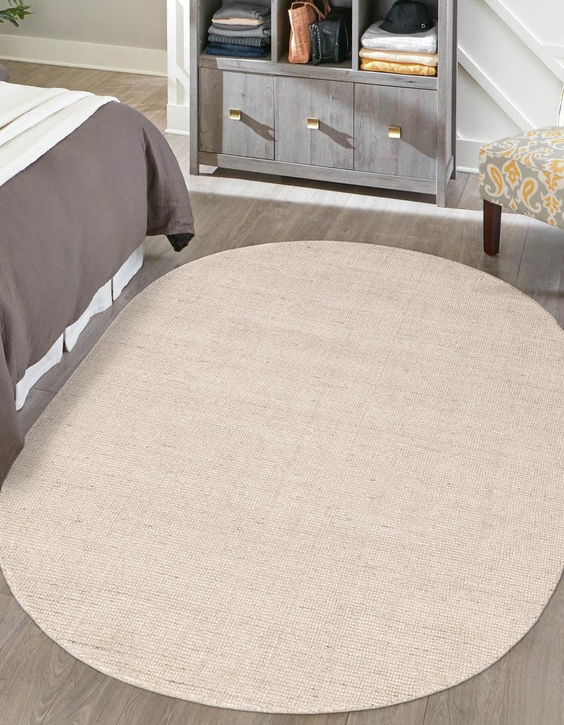 Berkshire Estate Collection Area Rug - Windsor (Vanilla Bean) Oval Vanilla Bean lifestyle 31