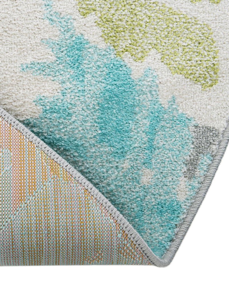 Playful Patterns Collection Area Rug - Splash Round Multi lifestyle 51