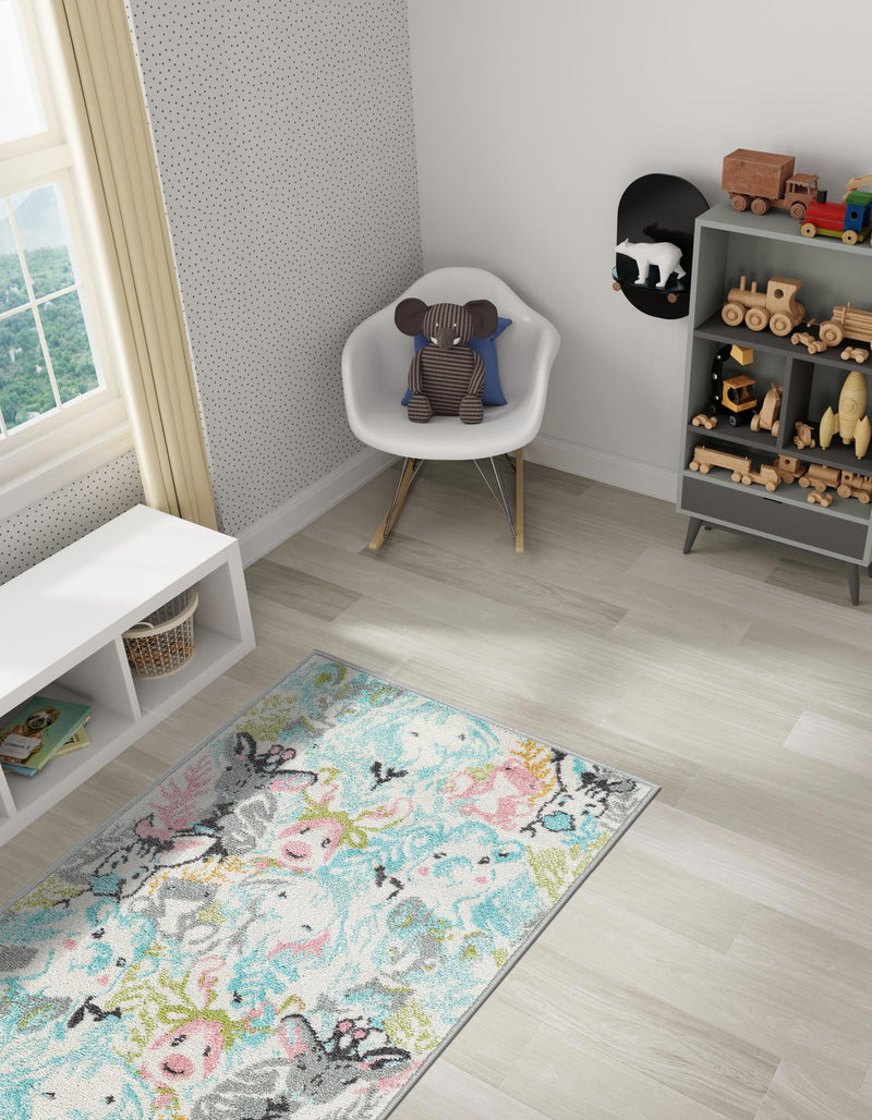 Playful Patterns Collection Area Rug - Splash Runner Multi lifestyle 29
