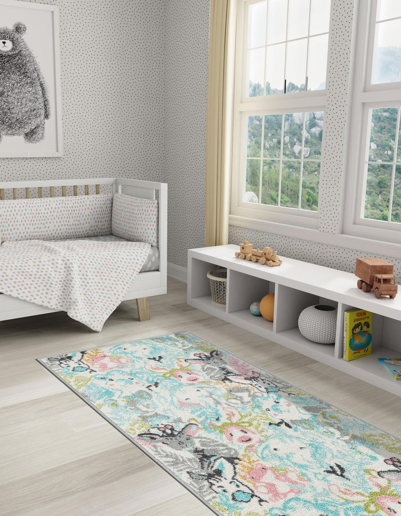 Playful Patterns Collection Area Rug - Splash Runner Multi lifestyle 33