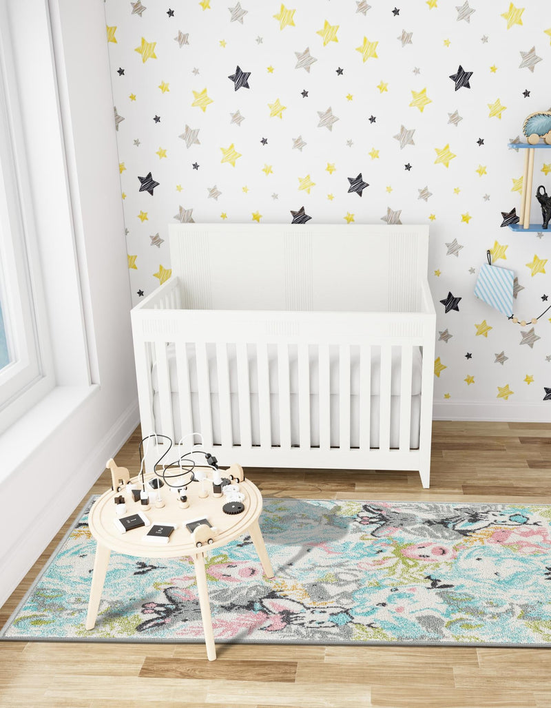 Playful Patterns Collection Area Rug - Splash Runner Multi lifestyle 35
