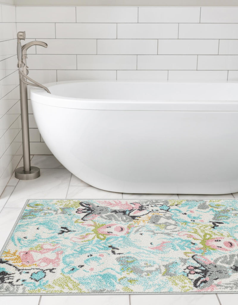 Playful Patterns Collection Area Rug - Splash Runner Multi lifestyle 41