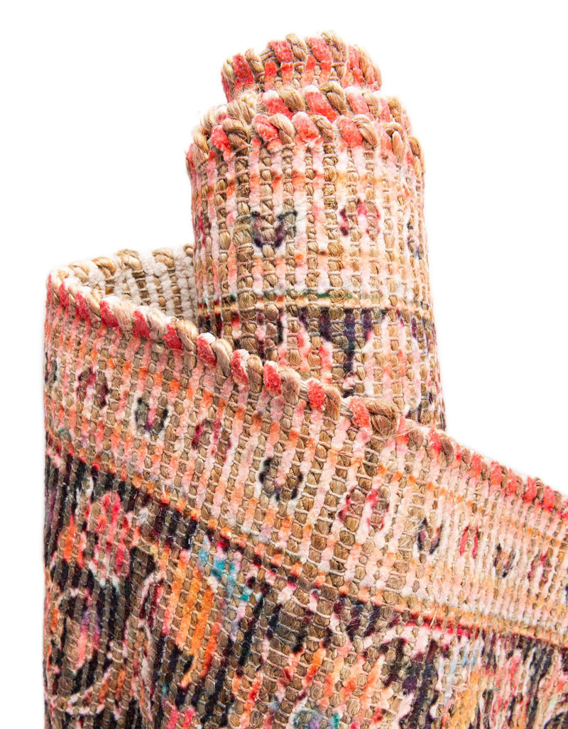 Desert Weave Jute Collection Area Rug - Chihuahuan Rectangle Red lifestyle 18