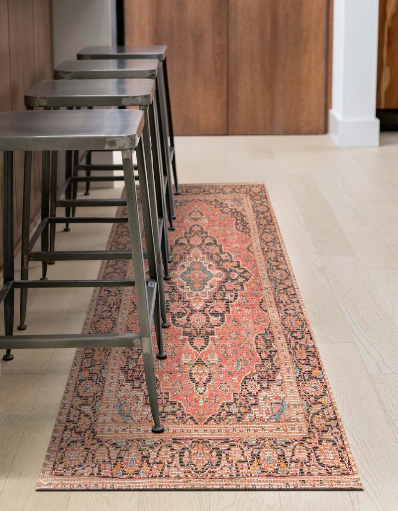 Desert Weave Jute Collection Area Rug - Chihuahuan Runner Red lifestyle 28