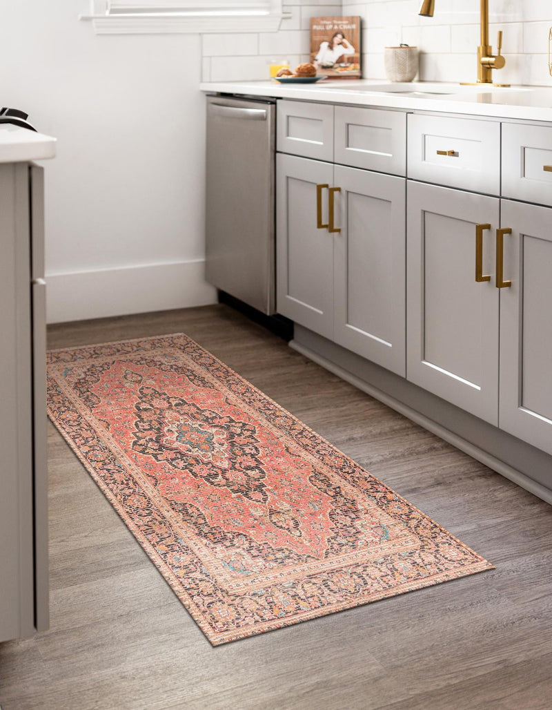 Desert Weave Jute Collection Area Rug - Chihuahuan Runner Red lifestyle 30
