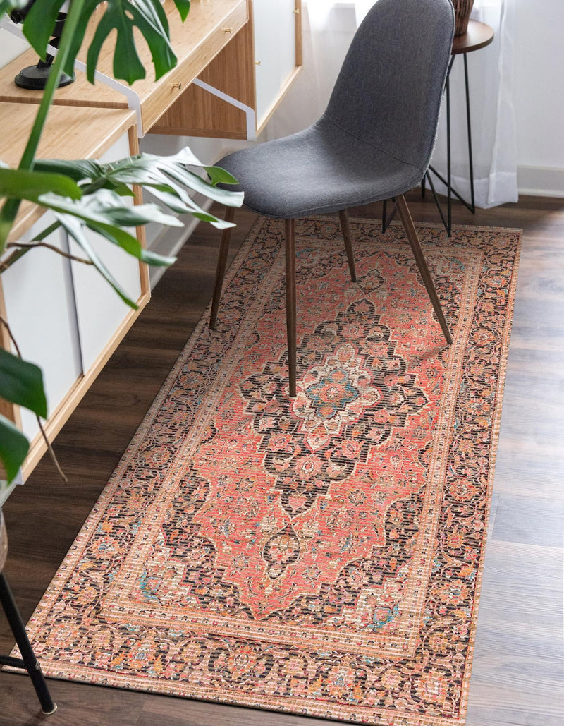 Desert Weave Jute Collection Area Rug - Chihuahuan Runner Red lifestyle 31