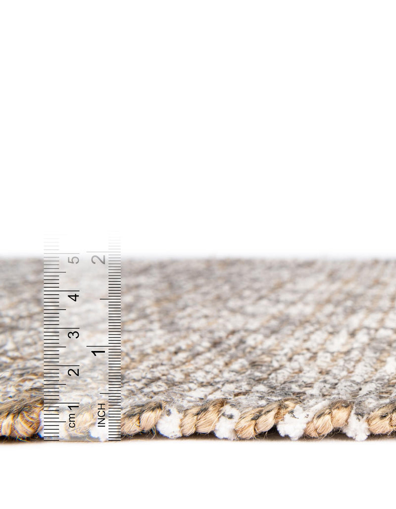 Desert Weave Jute Collection Area Rug - Serengeti Rectangle Charcoal and Ivory lifestyle 12