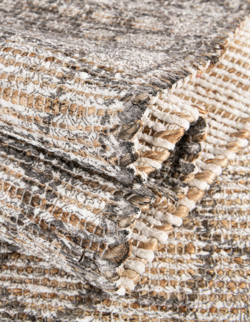 Desert Weave Jute Collection Area Rug - Serengeti Rectangle Charcoal and Ivory lifestyle 20