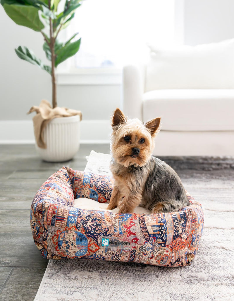 Luxury Animal Lounge Collection Area Rug - Burrow Rectangle Multi Main