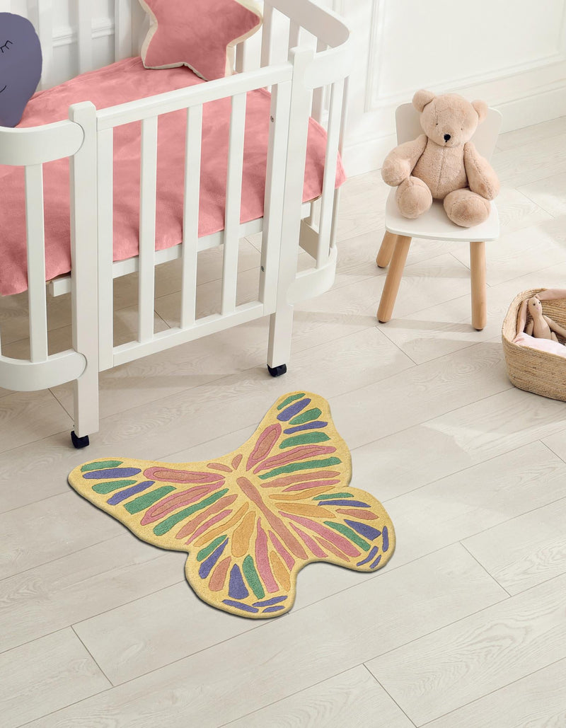 Whimsy Wonders Wool Collection Area Rug - Ocean Rectangle Multi lifestyle 10