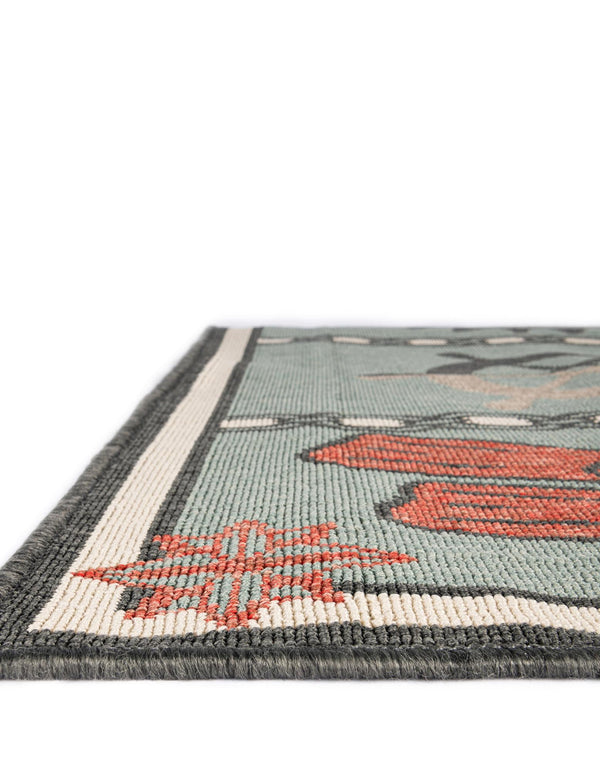 Seaside Haven Rugs Collection Area Rug - Anchorage Rectangle Blue lifestyle 14