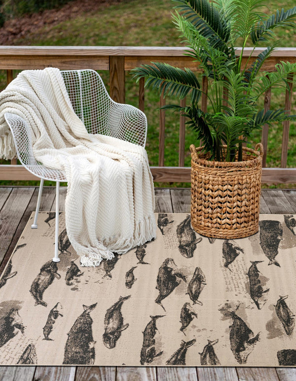 Seaside Haven Rugs Collection Area Rug - Seabreeze Rectangle Beige lifestyle 3