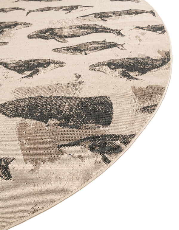 Seaside Haven Rugs Collection Area Rug - Seabreeze Round Beige lifestyle 62