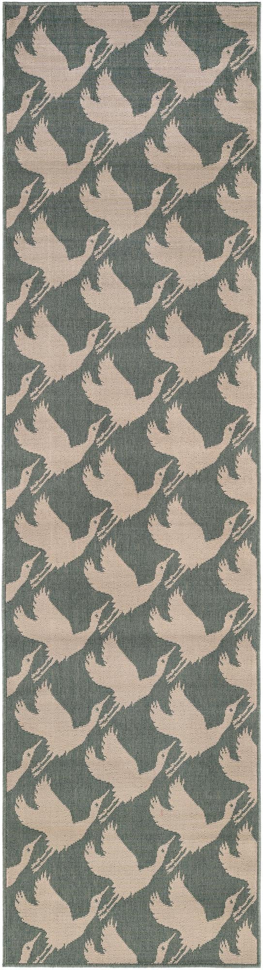 Seaside Haven Rugs Collection Area Rug - Pelican Runner Stone Blue lifestyle 25